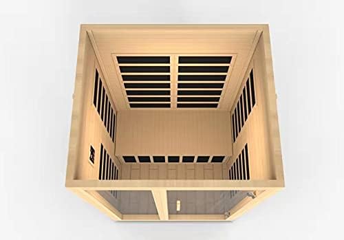 Santiago Elite 2-Person Ultra Low EMF (Under 3 MG) FAR Infrared Sauna, Curb Side Delivery