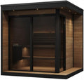 GL6 Outdoor Sauna Kit, Garden Luxury-Series Outdoor DIY Sauna Kit, Thermo-Spruce, up to 6 Persons Bundles (Sauna Heater and Sauna Stones Included) (Harvia Spirit SP90E - WiFi Xenio)
