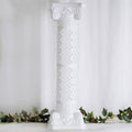 Efavormart 4 Pillars/Set Venetian Roman Wedding Columns Holds Flower Plates 41" Tall(Height Adjustable)