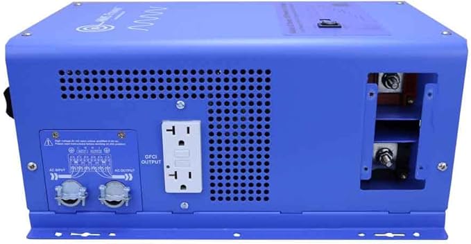 AIMS Power 3000 Watt / 9000 Watt Peak Pure Sine Inverter Charger 12 Volt DC to 120 Volt AC ETL Listed with LCD Remote