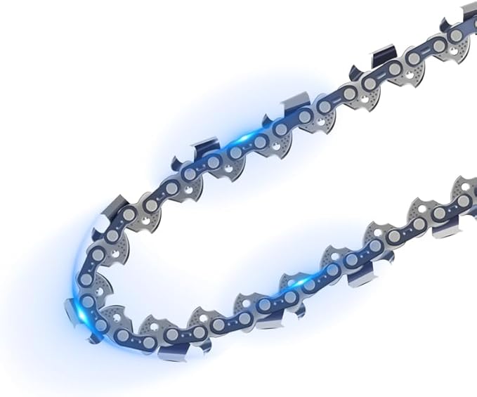 8-Inch Chainsaw Chain 4-Pack – 1/4" Pitch, .043" Gauge, 48 Drive Links, Semi-Chisel Replacement Chain for 8" Mini Chainsaw and Electric Pruning Saw