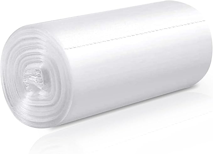 3 Gallon Trash Bag, Small Garbage Bags, No Flaps/Ties, 90 Count, 45x48cm, 3.7g/pcs, Unscented, White