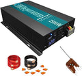 WZRELB Pure Sine Wave 2500W 12VDC 120VAC Power Inverter,Car Inverter，Remote Control