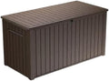 Outdoor Storage Deck Box, 170 Capacity, 27.7L x 57W x 29H inches (Brown)