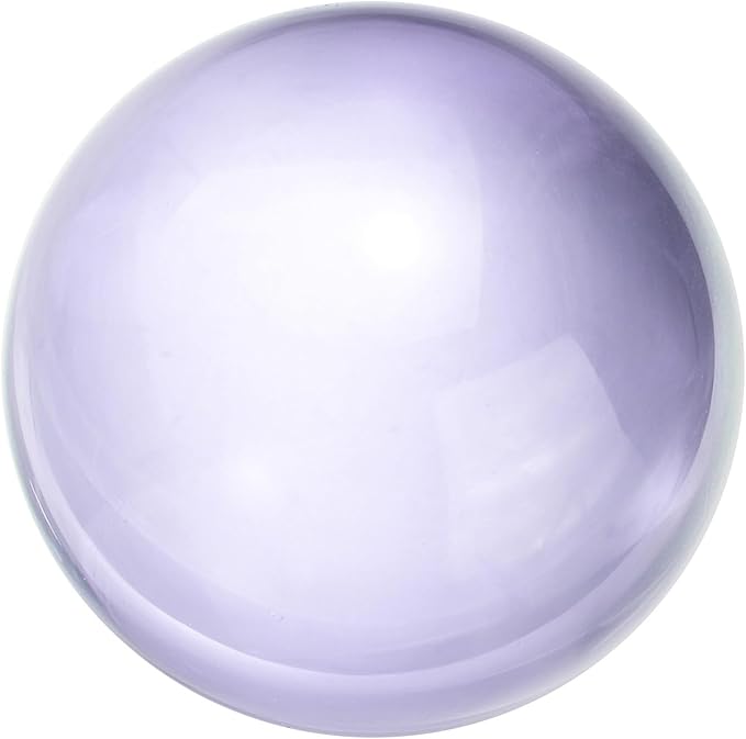 uxcell 40mm/1.6" Crystal Sphere Ball Glass Solid Decorative Sphere Crystal Ball Prop Ornament for Feng Shui Divination Fortune Telling Tabletop Fountain Decoration, Purple