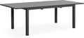 Aluminum Extendable Outdoor Dining Table, 68"-91.5" Adjustable Length Oversized Patio Table for 6-10 People, All-Weather Patio Dining Table with Adjustable Feet for Deck Balcony Garden, Grey