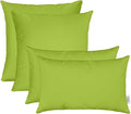 RSH DECOR: Sunbrella Lumbar & Square Pillows Set of 4 | 20" x 12" & 17" x 17" | Water and Fade-Resistant Performance Fabric | Outdoor Throw Pillows for Patio Furniture | Canvas Macaw