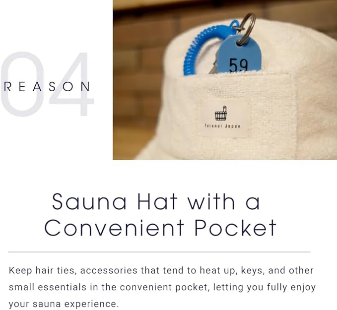 Sauna Hat Towel Japan Brand for Men and Women, Washable Sauna Hat (Blue-Gray)