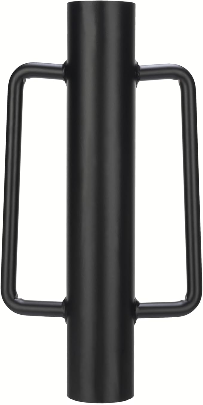 Fence Post Driver T Post Pounder with Handle 14 LB, Heavy Duty Hand Post Rammer for Wooden Posts/U-Channels/Fence Posts, 16 Inch Post Hole Digger (Black)