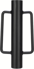 Fence Post Driver T Post Pounder with Handle 18 LB, Heavy Duty Hand Post Rammer for Wooden Posts/U-Channels/Fence Posts, 16 Inch Post Hole Digger (Black)