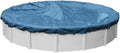 Robelle 33 ft Heavy Duty Blue Winter Pool Cover for Above Ground Pools, 4 ft Overlap (37 ft Cover Size), Solid 8 x 8 Scrim, 2.36 oz/yd2, 10-Year Warranty, Style: 3533-4