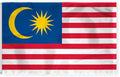 AGAS Malaysia Flag 5x8 ft 200D Nylon 6 Needle Lock Stitched Fly Hem Rust Proof Brass Grommets Big Size Malaysian National Flag