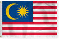 AGAS Malaysia Flag 2x3 ft Outdoor 200D Nylon Double Stitched Hem Rust Proof Brass Grommets Canvas Header Malaysian National Flag