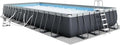 Intex 32' x 16' x 52" Ultra XTR Rectangular Outdoor Swimming Pool Set with Pump - Large Above Ground Backyard Pool with Deluxe Maintenance Kit