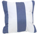 East Green 14 x 14 Waterproof Outdoor Pillow with Insert, Soft Blue Stripe - Premium Olefin Outdoor Accent Pillow for Patio Furniture