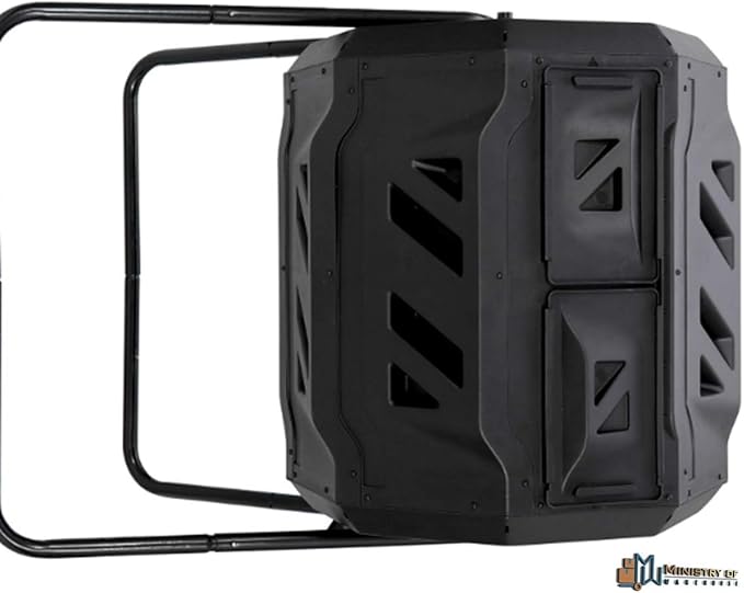 Composting Tumbler 43 Gallon Outdoor Gardening Large Compost Bin Dual Chambers