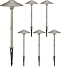 3W LED Landscape Lights Landscape Lighting Low Voltage Outdoor Pathway Lighting Replaceable LED Bulb 3000K Aluminum housing with ABS Ground Stake for Yard Patio Driveway Bronze, Pack of 6