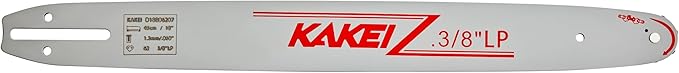KAKEI 18 Inch Chainsaw Bar& Chain Combo - 3/8" LP Pitch, .050" Gauge, 62 Drive Links Fits Poulan, Kobalt, Echo, Ego, Greenworks& More (3 Chains+ 1 Bar)