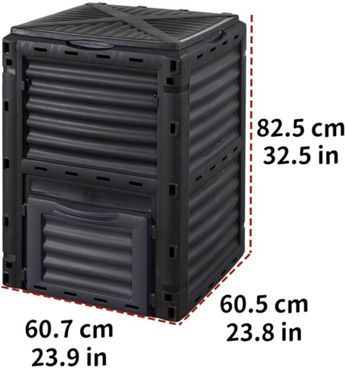 Plastic Outdoor Compost Bin, Fertilizer Fermentation Box, Garbage Compost Bin Suitable for Kitchen, Yard and Courtyard(Green)