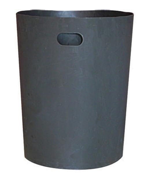 42 Gallon Round 100% Recycled Plastic Indoor or Outdoor Commercial Trash Can with Easy Access Swing Top Lid | Great for Schools and Businesses - Beige Granite