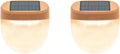 Vego garden Rippled Solar Garden Lights with Auto Sensors Magnetize Securely to Raised Beds, IPX4 Waterproof Outdoor LED Light for Patio & Yard Terra Cotta, 2 Pack