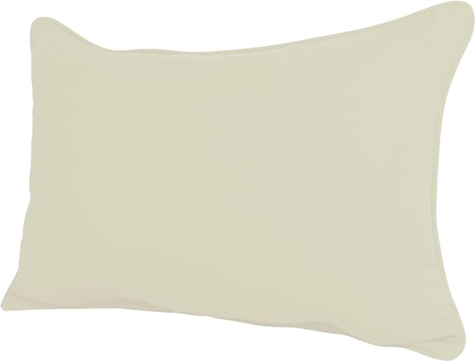 Comfort Classics 22W x 14D x 4H Sunbrella Outdoor Lumbar Pillow Inc. Made in USA (Canvas)