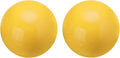 uxcell 2 Pcs Gazing Globe Decor Ball 2.5 Inch 63mm Reflective Garden Sphere Hollow Ball, Seamless Stainless Steel Gazing Ball, Smooth Mirror Globe for Garden Home Decor, Bright Yellow