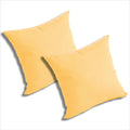 Comfort Classics Set of 2 Sunbrella Outdoor/Indoor Throw Pillows Inc. (Buttercup)