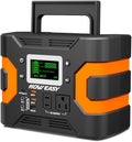 HOWEASY Portable Power Station 300W(600W Peak), 236Wh Solar Generator with Pure Sine Wave 110V AC Output, Backup Lithium Battery with LED Light for Outdoor Camping Travel Home Blackout