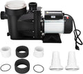 Anbull 2.5HP Swimming Pool Pump, 1850W In/Above Ground Pool Pump with 59.05'' Electric Cord, High Efficiency and Low Noise, Apply to Water Circulation in Filtration System (110-120V/60HZ)