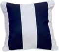 East Green 14 x 14 Waterproof Outdoor Pillow with Insert, Black Stripe - Premium Olefin Outdoor Accent Pillow for Patio Furniture