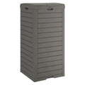 31 Gallon Kitchen Waste Bin with Lid and Drip Tray for Easy Cleaning-Perfect，Resin Outdoor Trash Can for 33-40 Gal Trash Bag, Outdoor Trash Can for Patio,Black Kitchens, and Outdoor Entertaining