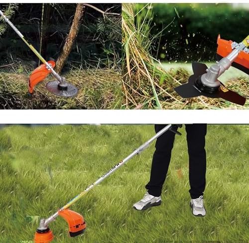 56cc 2-Cycle Gas Multi-Trimmer | 8-in-1 String Trimmer w/Rotatable 40” Pole Saw, Weed Eater Weed Wacker, Brush Cutter & Hedge Trimmer Gas for Lawn, Yard, Garden Care, All-in-one Garden Tool