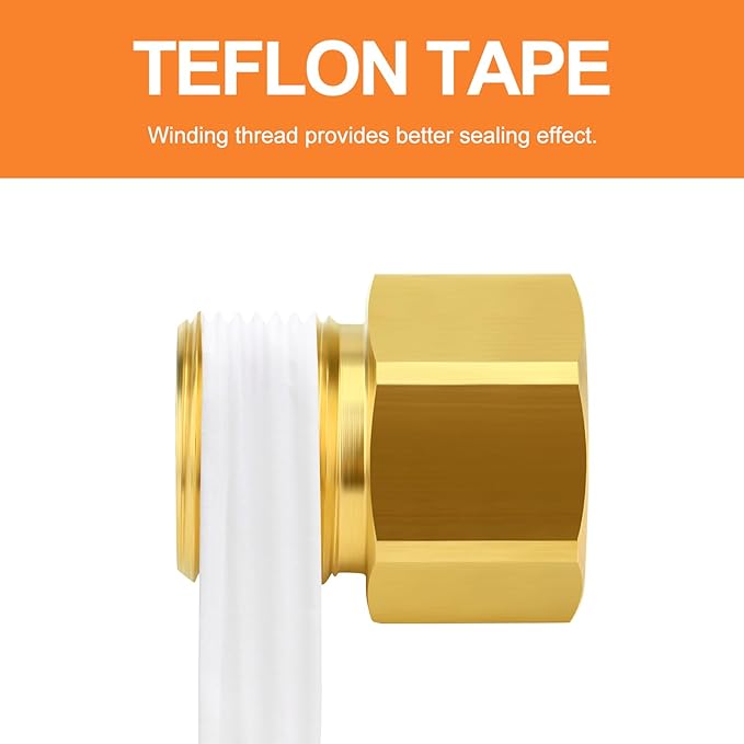 GASHER 5Pcs Brass M22 Pressure Washer Fitting,M22-14mm Male x M22-14mm Female Thread Fittings,For Pressure Washer Hose