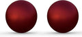 Lulu Decor, 2 pcs - 12 Red Matt Finish, Stainless Steel Gazing Mirror Ball, Smooth Finish Garden Decoration Globe (2 Pc)