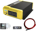 Krieger 1500 Watt 12V Pure Sine Inverter Dual AC Outlets & USB, Installation Kit Included, Automotive Portable Power for Tools, Camping & Car Accessories - ETL Approved