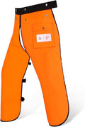 Chainsaw Chaps Apron Wrap 8-layer for Men/Women Loggers Forest Workers Protective Chain Saw Pants Adjustable