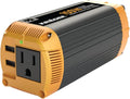 K KRIËGER 150 Watt Pure Sine Wave Power Inverter, 12V Car Charger with Plug Outlet, Inverter with Dual USB Ports (Quick Charge 3.0), AC Outlet & DC Cord Included - ETL Approved Under UL STD 458