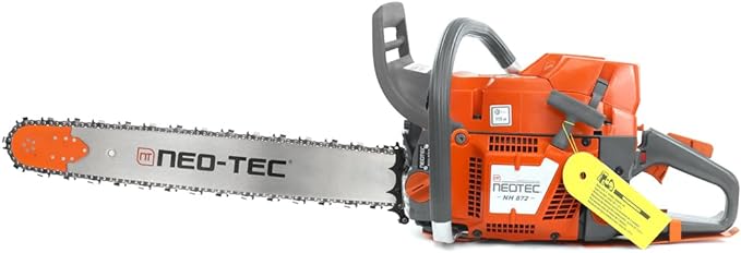 NEO-TEC NH872 24 Inch Gas Chainsaw,71 cc Gasoline Chain Saw Power Head,All Parts Compatible with Husqvarna 372XP