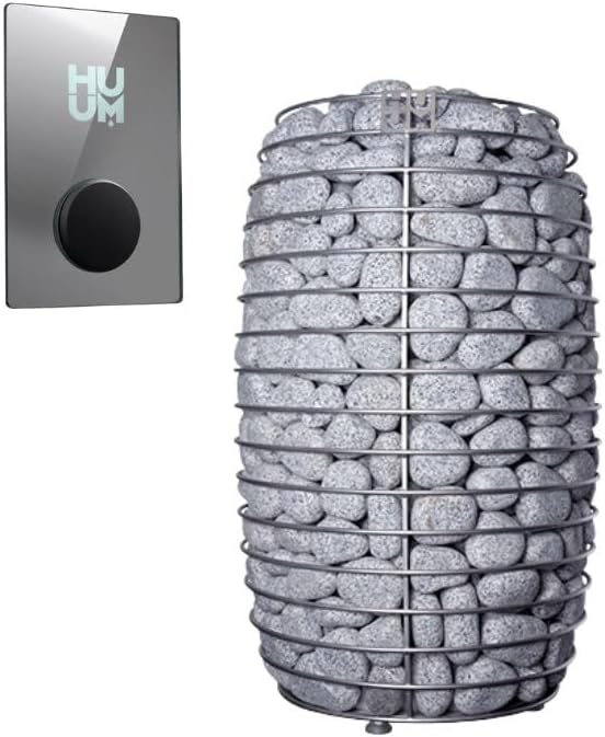GL4 Outdoor Sauna Kit, Garden Luxury-Series Outdoor DIY Sauna Kit, Thermo-Spruce, up to 4 Persons Bundles (Sauna Heater and Sauna Stones Included) (HIVE MINI 6 WiFi - Mirror)