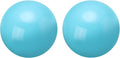 uxcell 2 Pcs Gazing Globe Decor Ball 2.5 Inch 63mm Reflective Garden Sphere Hollow Ball, Seamless Stainless Steel Gazing Ball, Smooth Mirror Globe for Garden Home Decor, Sky Blue