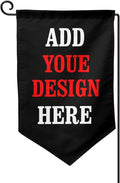 Custom Garden Flag Double Sides Personalized Garden Flags 12x18 Inch Customized Picture Logo Text Yard Flag Banner Signs for Outside Lawn Patio Garden Home Decorating Birthday Christmas Gift