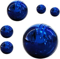 Gazing Ball Stainless Steel Gazing Globe Mirror Reflective Garden Sphere Floating Pond Balls Gazing Ball Shiny Home Outdoor Ornament (Blue, 6Pack)