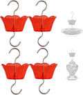 Ant Moat for Hummingbird Feeder - 3 OZ x 4 Pack Red Insect Guard with Large Capacity