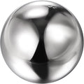 uxcell Gazing Ball 3.15 Inch 80mm Reflective Sphere Polished Hollow Ball, Stainless Steel Gazing Globe Mirror Ball for Home Outdoor Decoration, Silver Tone