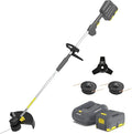 PowerSmart 40V 13" Cordless String Trimmer, 2-in-1 Battery Powered Weed Wacker Eater, 4.0AH Battery and Charger Included