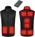 Heated Vest for Men Women with 9 Heating Zones and Rechargeable Battery Pack, Heated Jackets for Winter