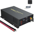 WZRELB 2000W 24VDC 120VAC Pure Sine Wave Power Inverter with 2 AC Outlets Wired Remote Control Car Inverter (RBP-200024WR)