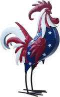 Rooster Statue Creative Chicken Animal Sculpture Garden Decoration Metal Yard Art for Patio Lawn Backyard Outdoor Indoor Decoration