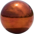 Stainless Steel Gazing Globe Mirror Ball, Decorative Gazing Balls for Garden, Reflective Smooth Garden Ball Sphere for Outdoor Yard Decoration (Orange, Dia: 12 inch)